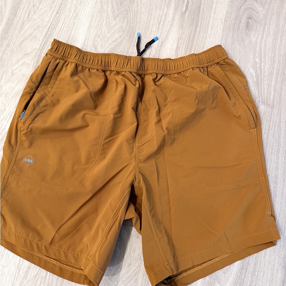 Janji Men's Athletic Shorts in Rust Brown